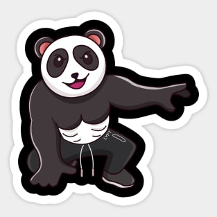 Epic Panda Pose Sticker